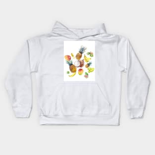 Tropical Fruits Kids Hoodie